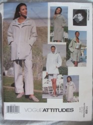 1169 VOGUE  J GEORGE ZIP JACKET,HOODIE DRESS,BOTTOMS PATTERN 12-16